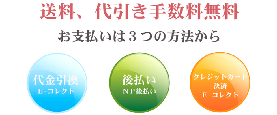 送料・代引き手数料無料